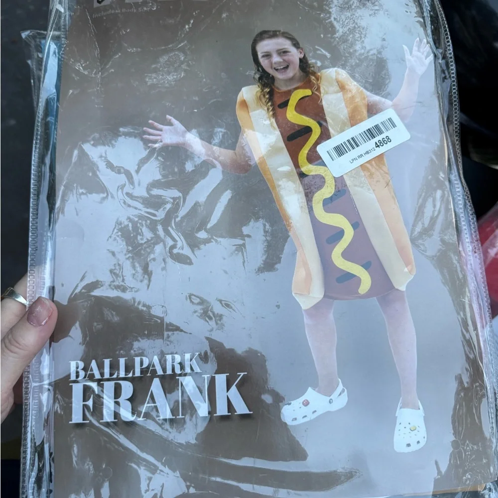 Ball Park Frank Hot Dog Kids 3-4‎ years old Costume